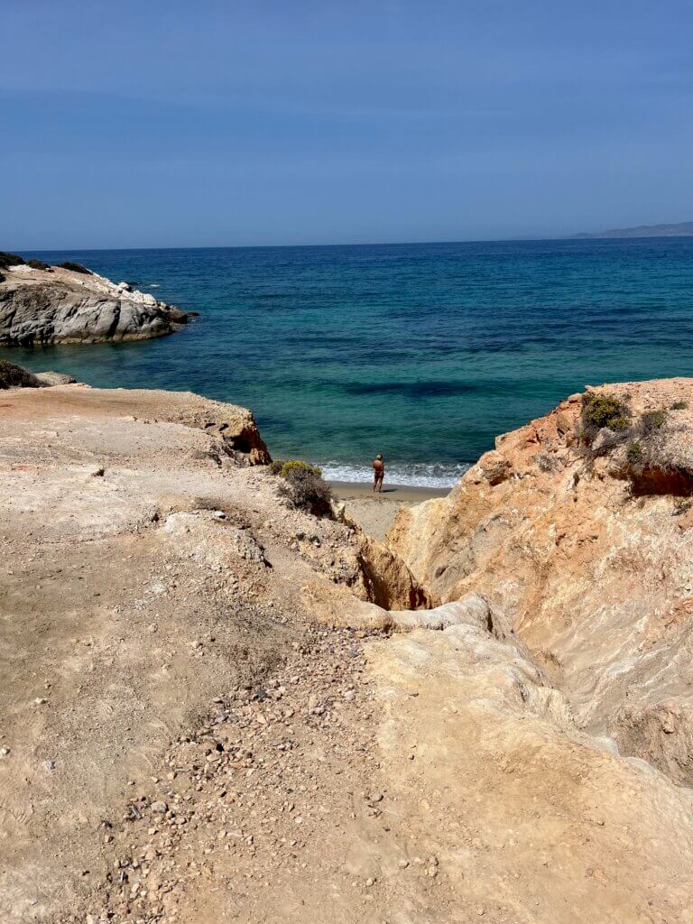 Hawaii Beach, Naxos, Grécia.  Foto: Fernanda Antônia Bernardes