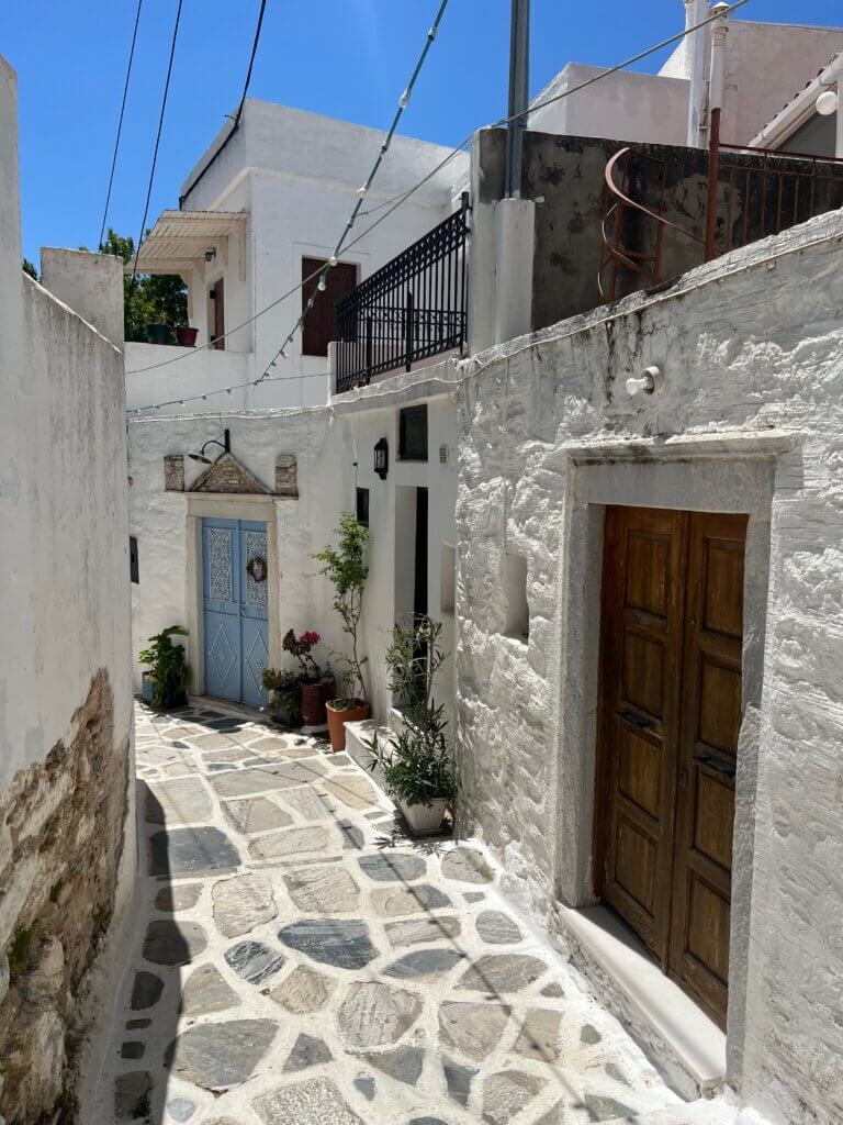 Cidade de Chalki, antiga capital administrativa de Naxos.  Foto: Fernanda Antônia Bernardes