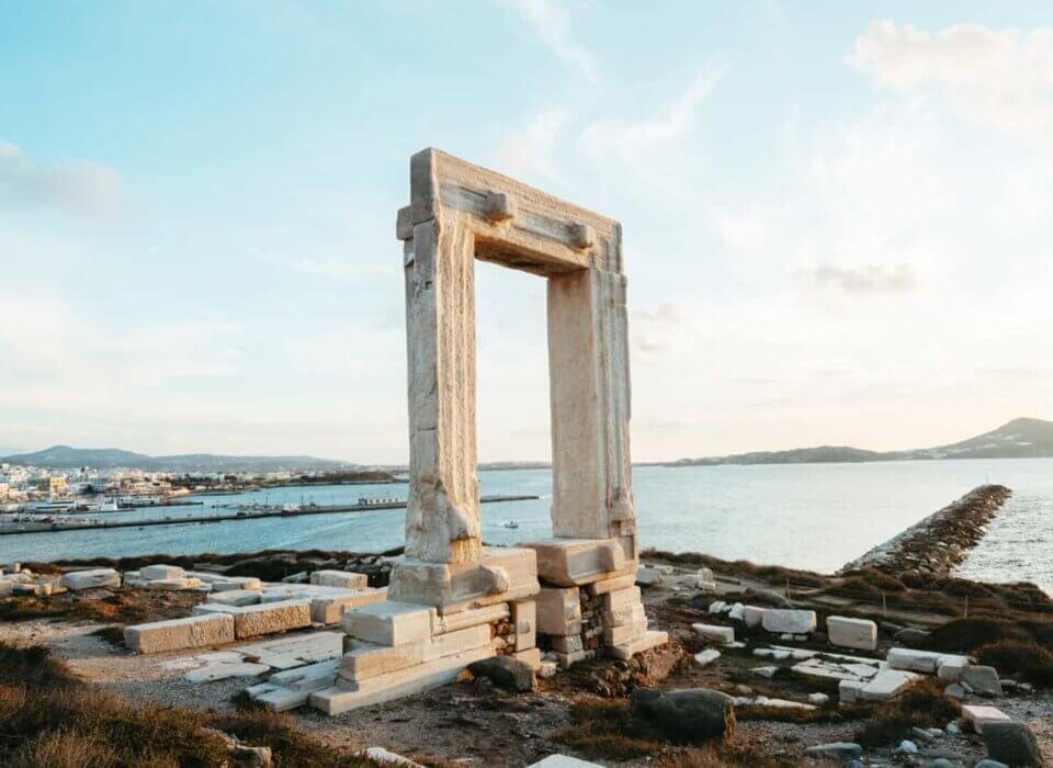 Templo de Apolo, cartão postal de Naxos. Foto: Caleb e Sarah Pasiuk