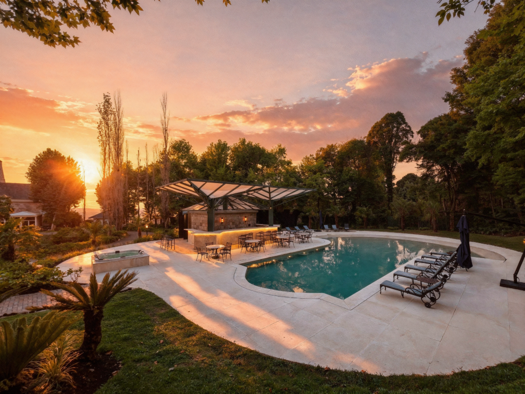 Castelo Saint Andrews apresentará dois shows especiais nos jardins, a beira de sua nova piscina, dias 6 e 14 de março. Imagem: Divulgação.