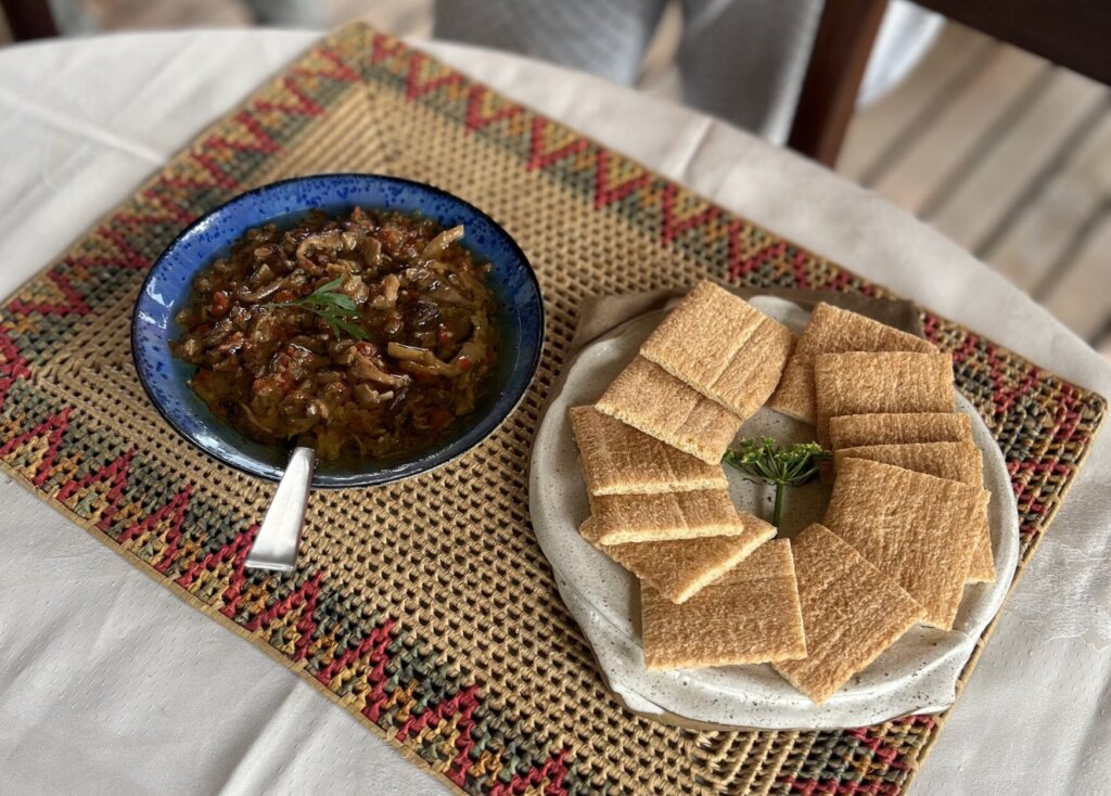 Antepasto de shiitake, receita desenvolvia pela Suzana/ Foto: Fernanda Antônia Bernardes