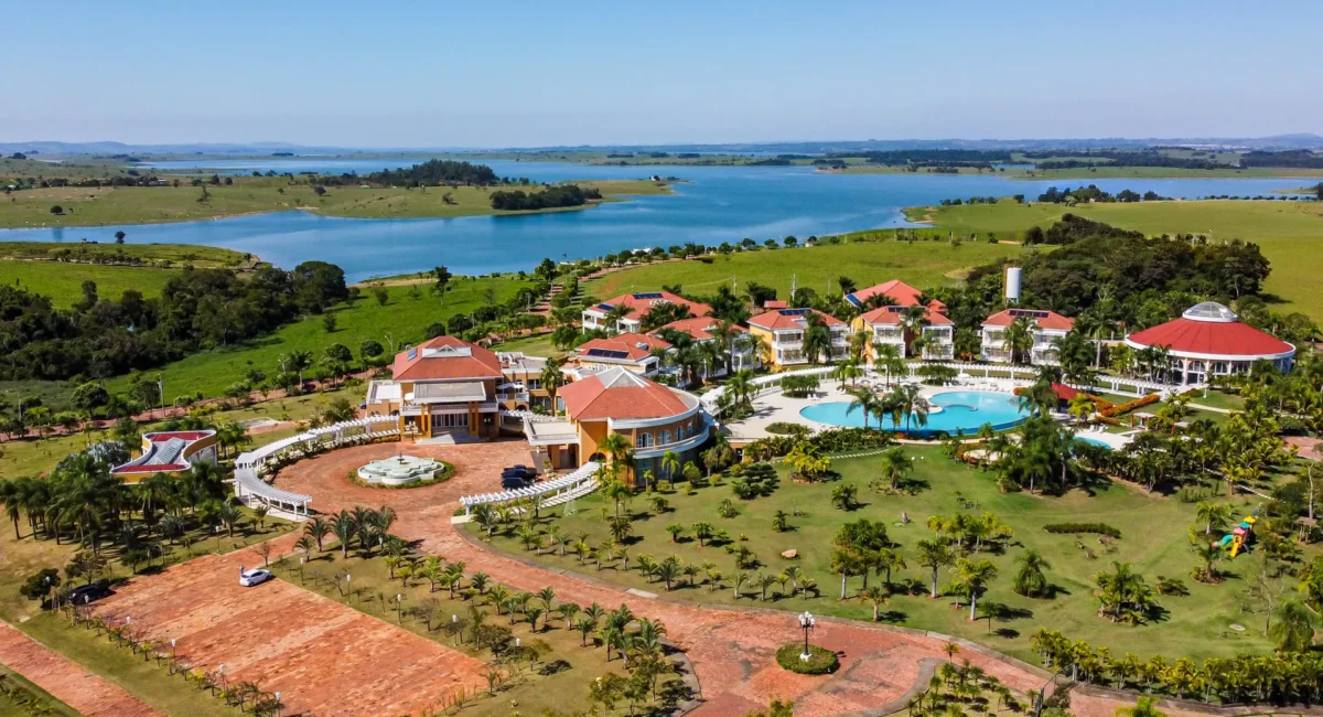 Vista aérea do Resort