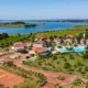 Vista aérea do Resort